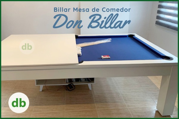 Billar convertible en mesa de comedor o de salón