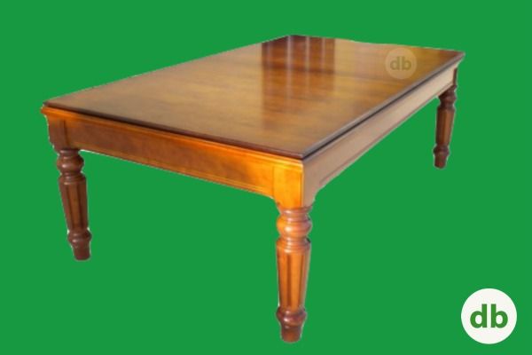 Mesa de billar con tapa de comedor y patas torneadas | Don Billar